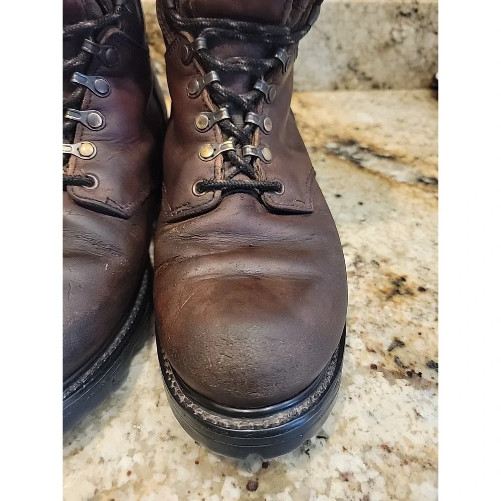 Irish Setter Red Wing Waterproof Leather Vibram Gore Tex Insulated Tall Boots 10